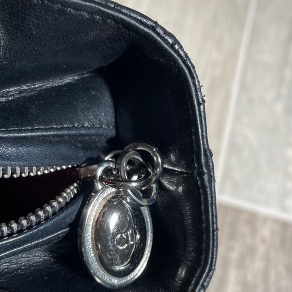 CHRISTIAN DIOR Black Medium Cannage Lady Dior Bag - Picture 10 of 15